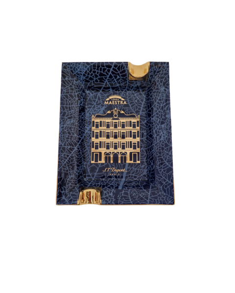 ST DUPONT CENDRIER PARTAGAS BLEU/DORE — Rhein 1905