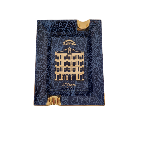 ST DUPONT CENDRIER PARTAGAS BLEU/DORE — Rhein 1905