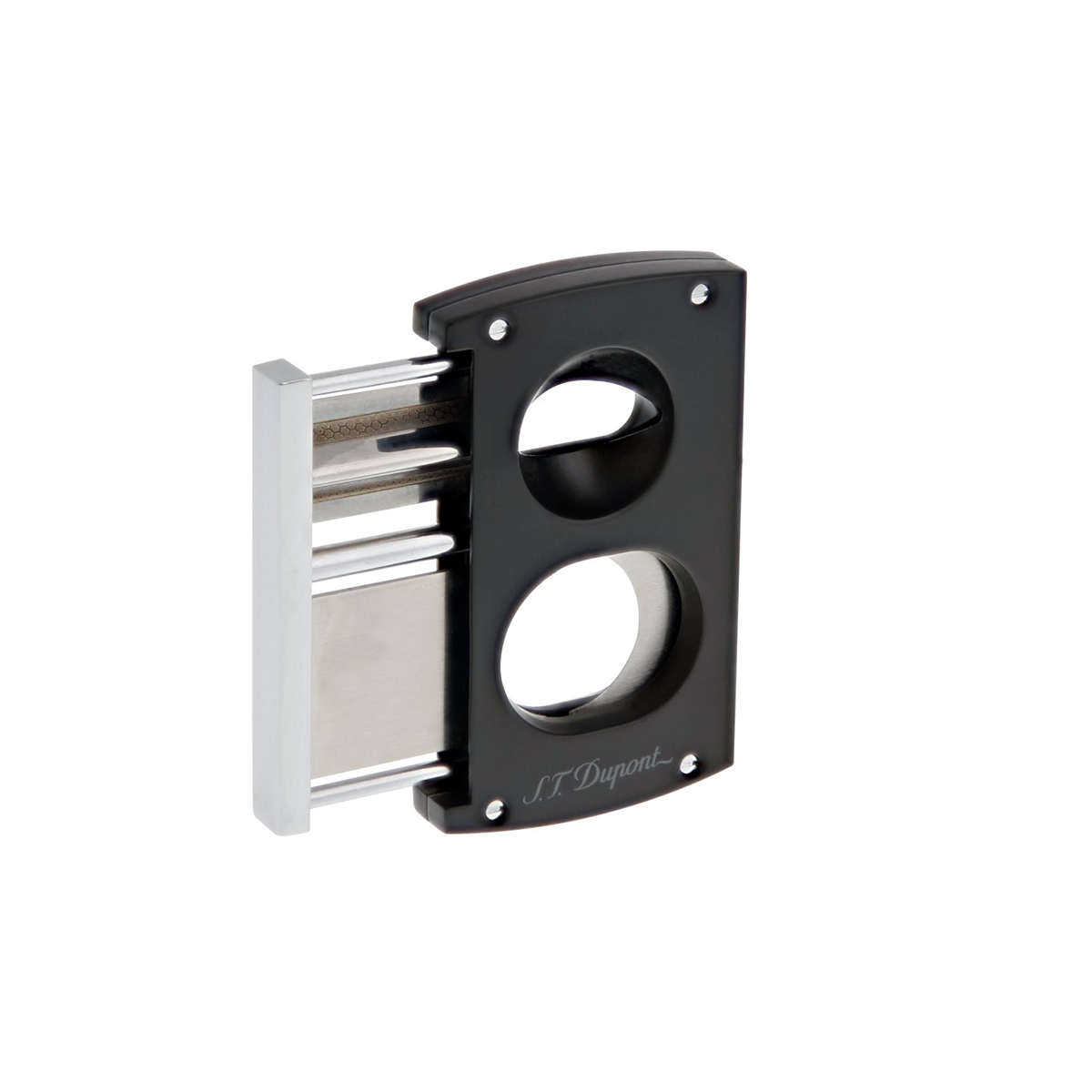 ST DUPONT CIGAR CUTTER DOUBLE BLADE BLACK — Rhein 1905