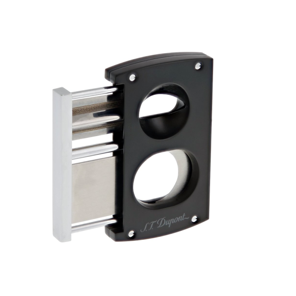 ST DUPONT CIGAR CUTTER DOUBLE BLADE BLACK — Rhein 1905