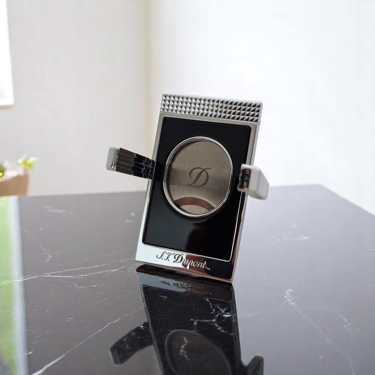 ST DUPONT CUTTER STAND BLACK & CHROME — Rhein 1905