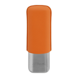 ST DUPONT ETUI 2'S ORANGE GRAINE CHROME — Rhein 1905
