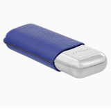 ST DUPONT ETUI METAL 2'S BLEU GRAINE CHROME — Rhein 1905