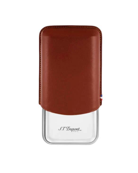 ST DUPONT ETUI METAL 3'S MARRON — Rhein 1905