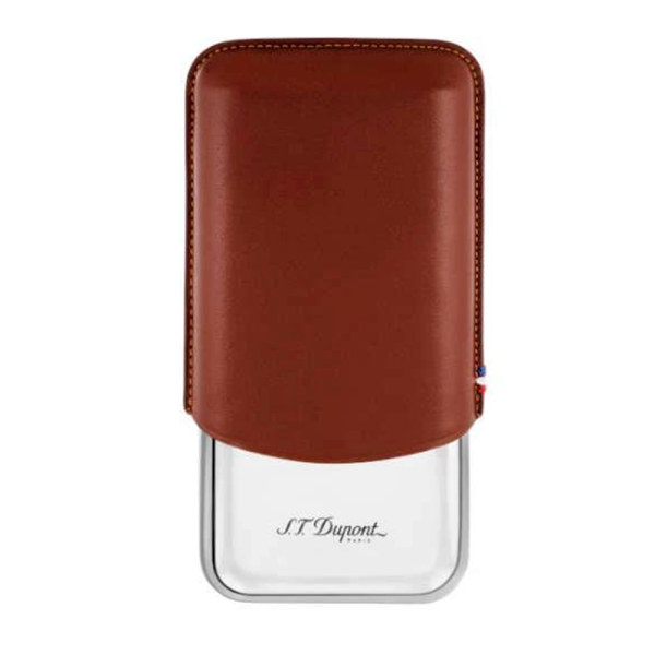 ST DUPONT ETUI METAL 3'S MARRON — Rhein 1905