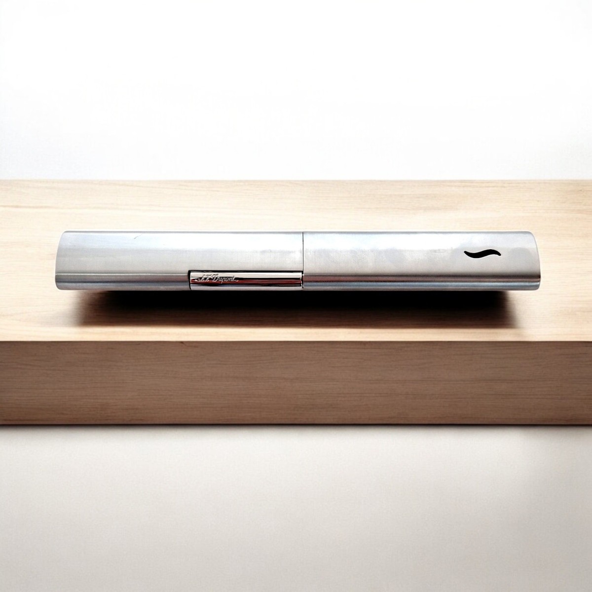 ST DUPONT LIGHTER DE TABLE BRUSHED CHROME — Rhein 1905