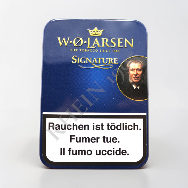 W.O. LARSEN SIGNATURE — Rhein 1905