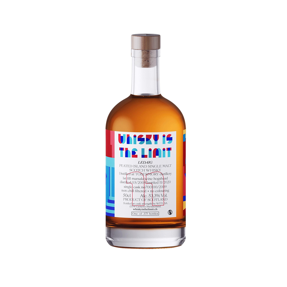 WHISKY IS THE LIMIT LEDAIG 11 YEARS 50CL 53.3% — Rhein 1905