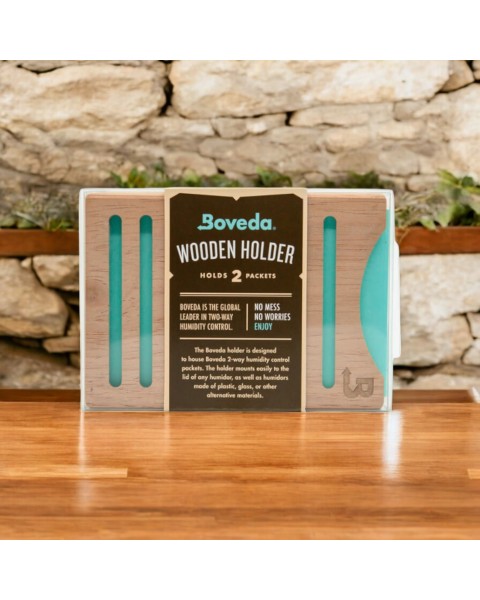 BOVEDA WOODEN HOLDER 2 PACKETS SIDE BY SIDE — Rhein 1905