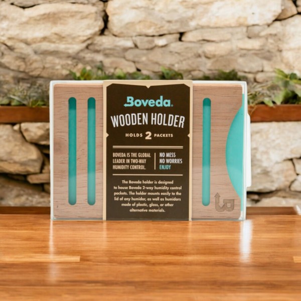 BOVEDA WOODEN HOLDER 2 PACKETS SIDE BY SIDE — Rhein 1905