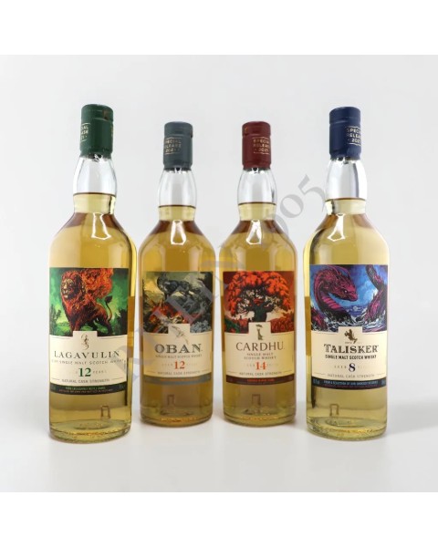 COLLECTION WHISKY - OBAN12YRS & LAGAVULAIN 12YRS & CARDHU 14YRS & TALISKER 8YRS — Rhein 1905