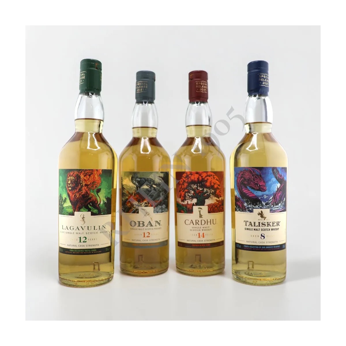COLLECTION WHISKY - OBAN12YRS & LAGAVULAIN 12YRS & CARDHU 14YRS & TALISKER 8YRS — Rhein 1905