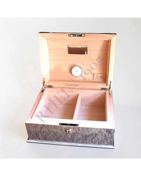 GENTILI HUMIDOR 50'S GRIS AVEC PLATEAU — Rhein 1905