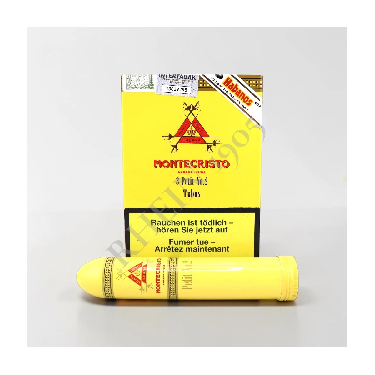 MONTECRISTO PETIT  N°2 TUBOS CARDBOX /3 — Rhein 1905
