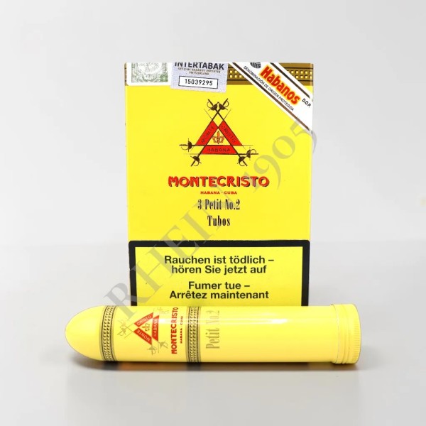 MONTECRISTO PETIT  N°2 TUBOS CARDBOX /3 — Rhein 1905