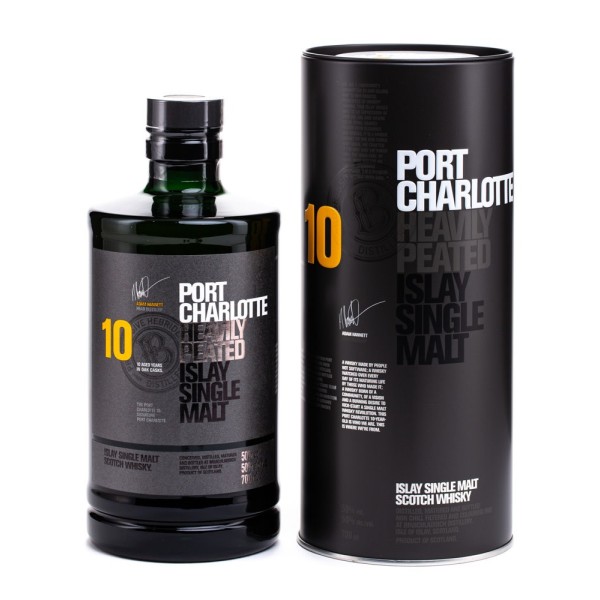 BRUICHLADDICH PORT CHARLOTTE 10 YEAR OLS SINGLE MALT SCOTH WHYSKY — Rhein 1905