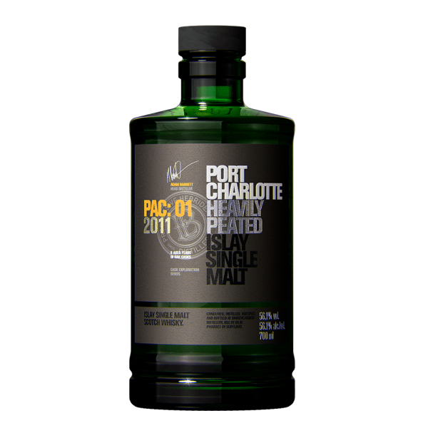 BRUICHLADDICH PORT CHARLOTTE PAC 01 2011 SINGLE MALT SCOTCH WHISKY — Rhein 1905