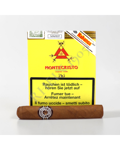 MONTECRISTO N5 CARDBOX /5 — Rhein 1905