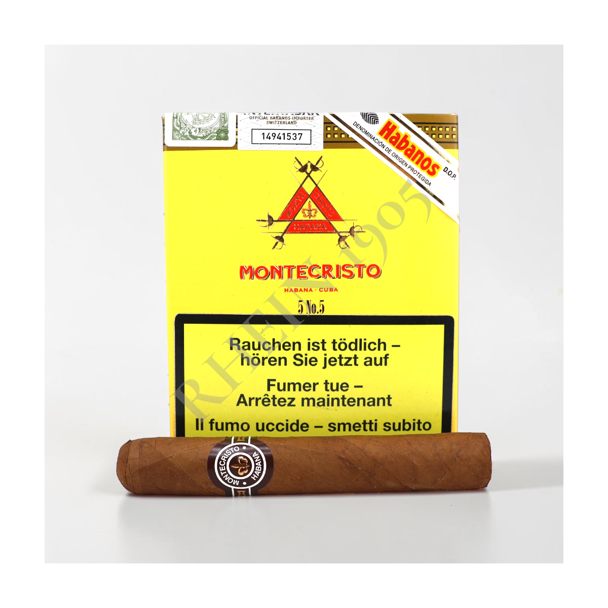 MONTECRISTO N5 CARDBOX /5 — Rhein 1905