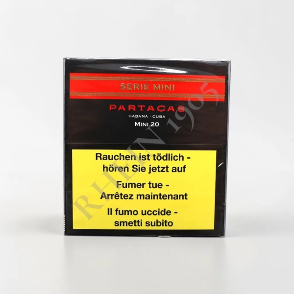 PARTAGAS MINI SÉRIE CIGARILLOS BLACK — Rhein 1905