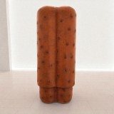 POROSUS 2'S OSTRICH COGNAC CHOCOLAT — Rhein 1905
