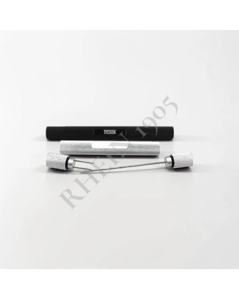 TYCOON CIGAR POKER TOOL ROUND SILVER — Rhein 1905