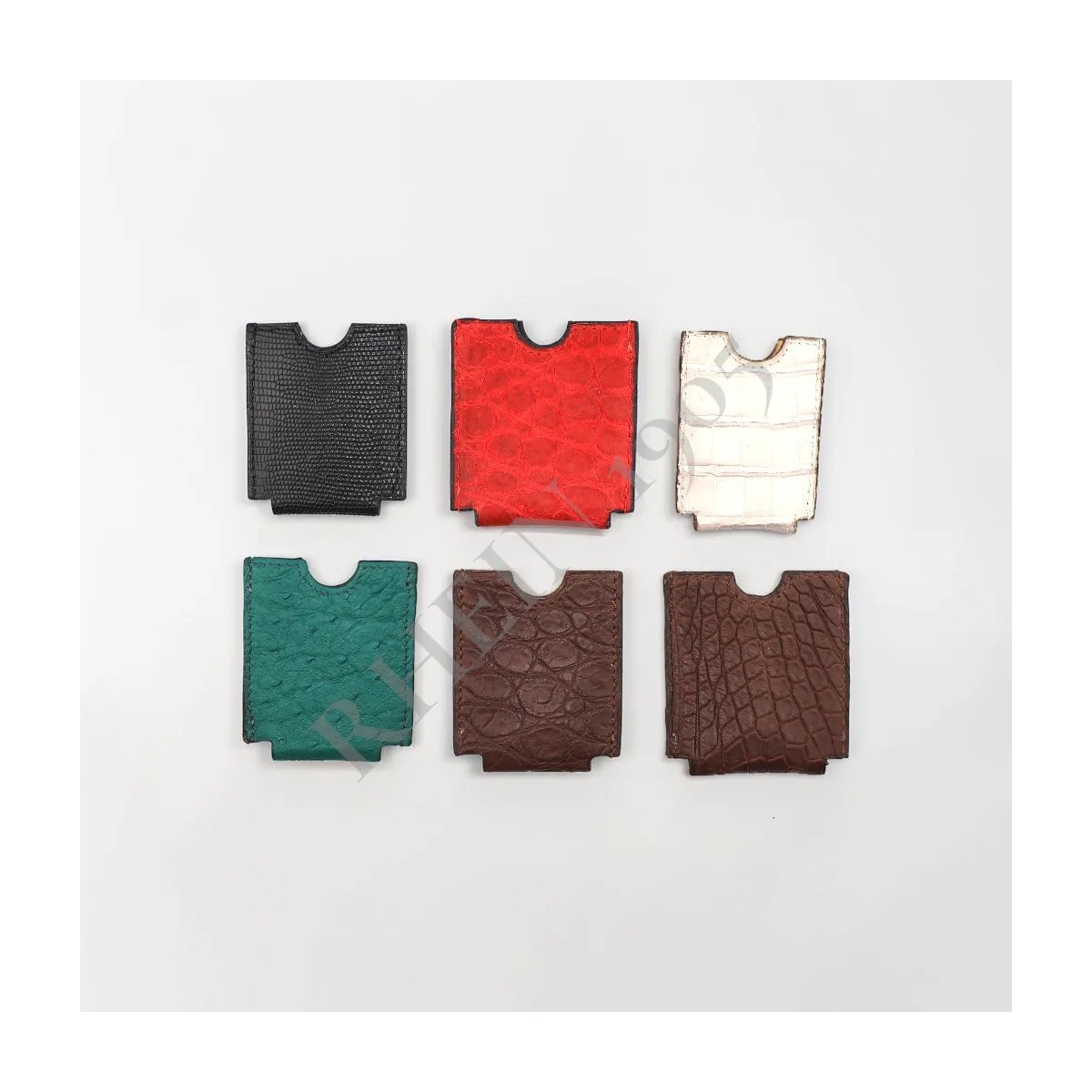 RHEIN LIGHTER CASE CROCODILE OR OSTRICH LEATHER — Rhein 1905