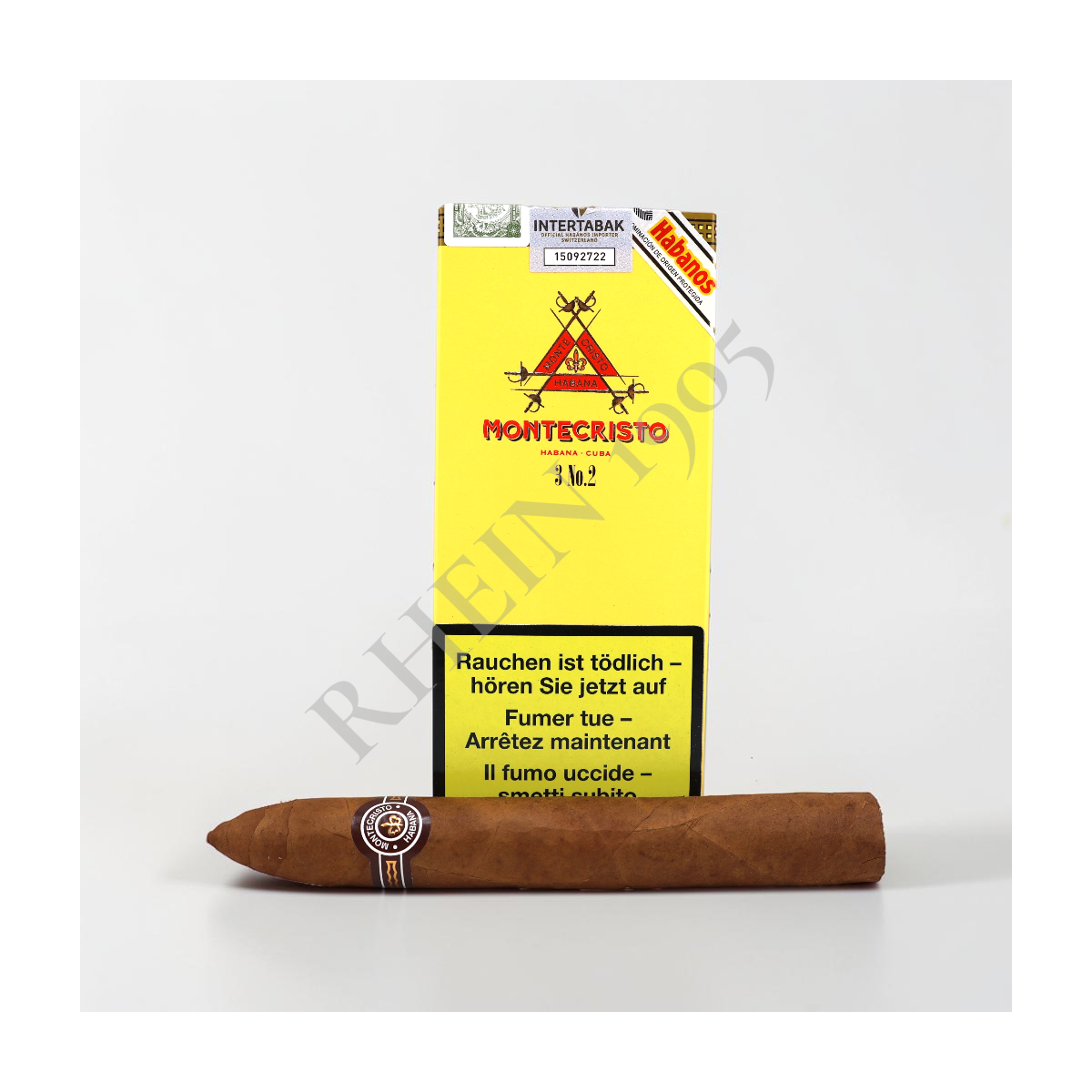 MONTECRISTO NUMERO 2 CARDBOX /3 — Rhein 1905
