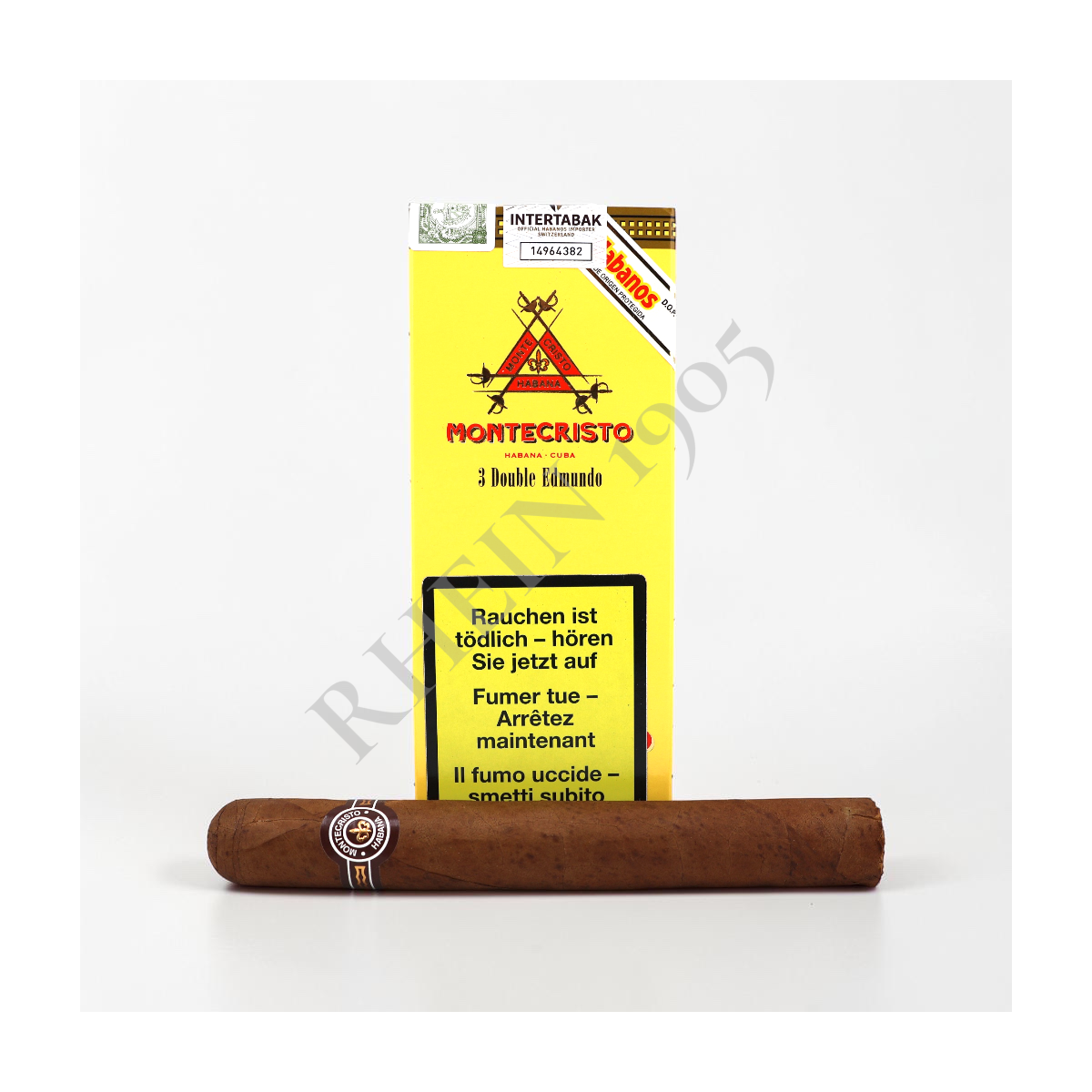 MONTECRISTO DOUBLE EDMUNDO CARDBOX /3 — Rhein 1905