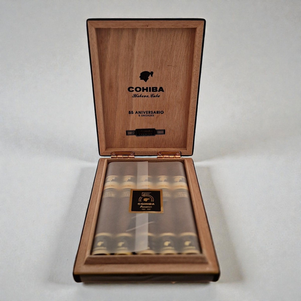 COHIBA 55TH "PREMIER" BOX 5 TRAVEL EL 2021 — Rhein 1905