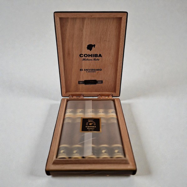 COHIBA 55TH "PREMIER" BOX 5 TRAVEL EL 2021 — Rhein 1905