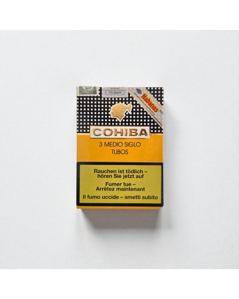 COHIBA MEDIO SIGLO TUBOS CARD BOX /3 — Rhein 1905
