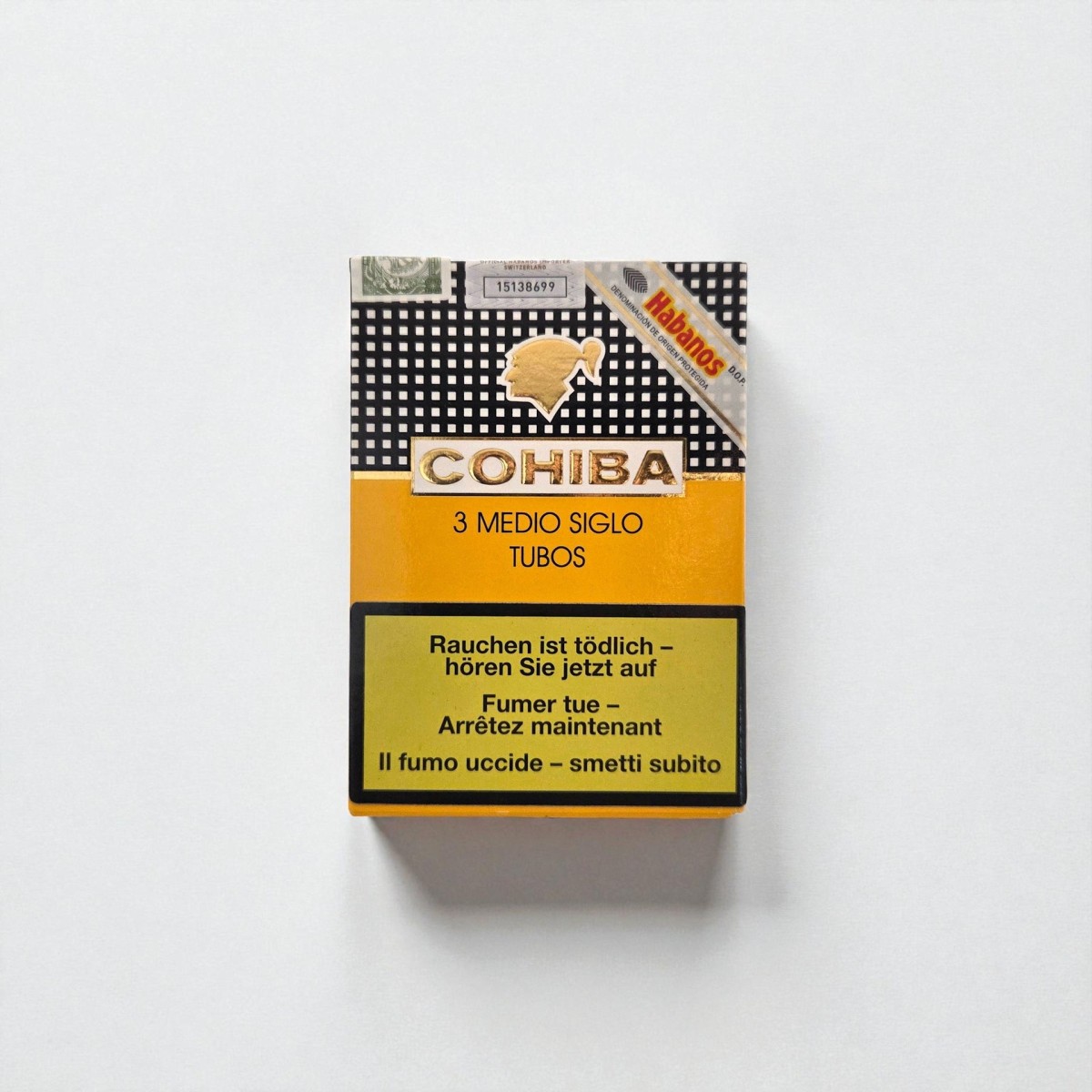 COHIBA MEDIO SIGLO TUBOS CARD BOX /3 — Rhein 1905