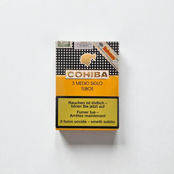 COHIBA MEDIO SIGLO TUBOS CARD BOX /3 — Rhein 1905
