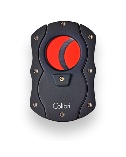 COLIBRI COLOUR CIGAR CUTTER BLACK/ROUGE — Rhein 1905