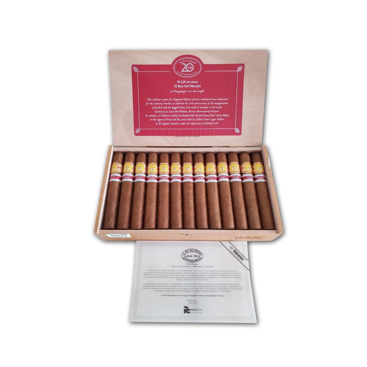 EL REY DEL MUNDO - W.I.H 20 YEARS LEBANON - UNIT — Rhein 1905
