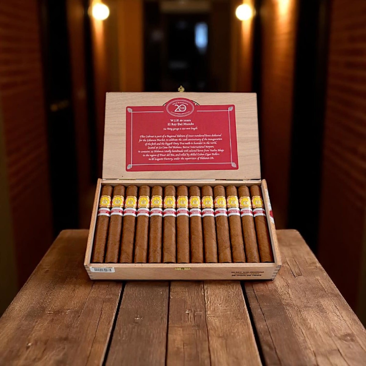 EL REY DEL MUNDO WALK IN HUMIDOR ER DUTY FREE BEYROUTH 2017 - BOX 25'S — Rhein 1905