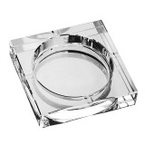 ASHTRAY CRYSTAL SQUARE SMOO GIFT 200 MM — Rhein 1905