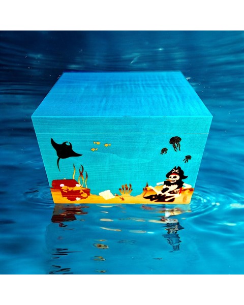 ELIE BLEU HUMIDOR AQUARIUM 110 CIGARS NUMBER 14/188 — Rhein 1905