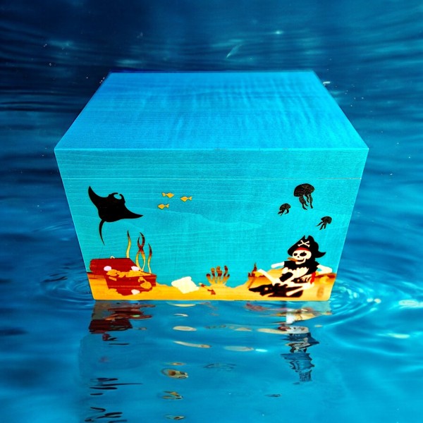 ELIE BLEU HUMIDOR AQUARIUM 110 CIGARS NUMBER 14/188 — Rhein 1905