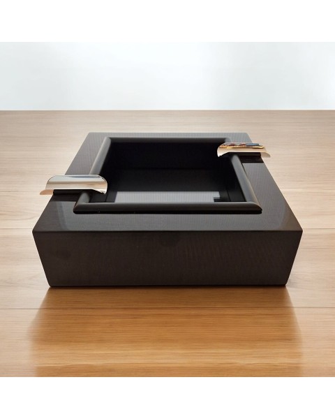 GENTILI ASHTRAY BOLIVAR BLACK — Rhein 1905