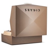 GENTILI HUMIDOR 70 STICKS COLORED EMBOSED BROWN PRISM BONE — Rhein 1905