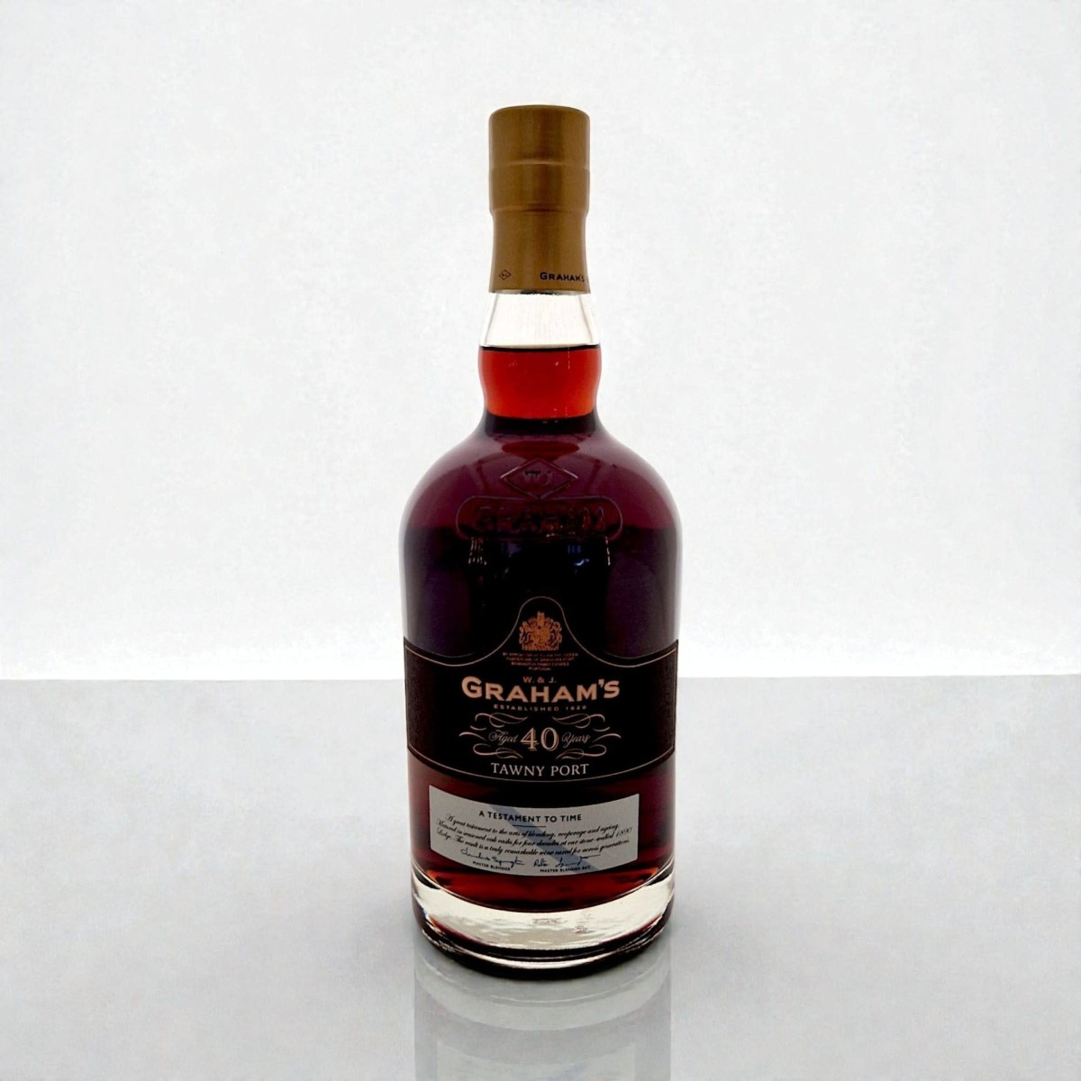 GRAHAM'S 40 YRS TAWNY PORT WOODENBOX VDP — Rhein 1905
