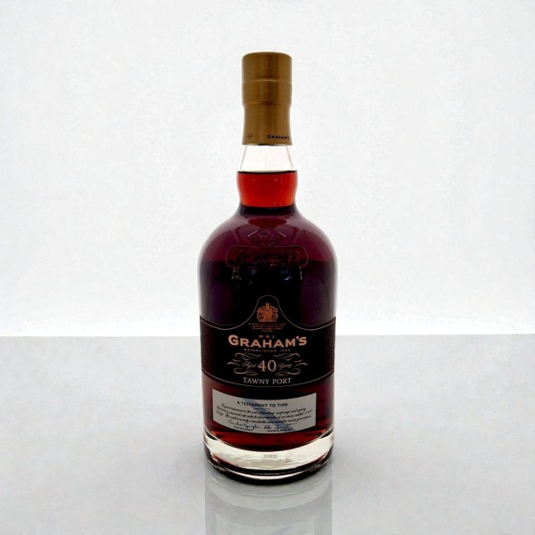 GRAHAM'S 40 YRS TAWNY PORT WOODENBOX VDP — Rhein 1905