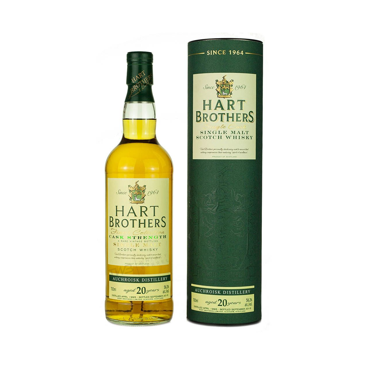 HART BROTHERS AUCHROISK 1995 20 YEARS 56,3% 70 CL — Rhein 1905