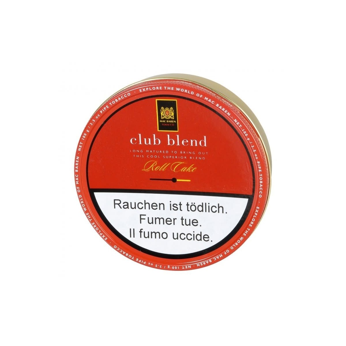 MAC BAREN CLUB BLEND ROLL CAKE — Rhein 1905