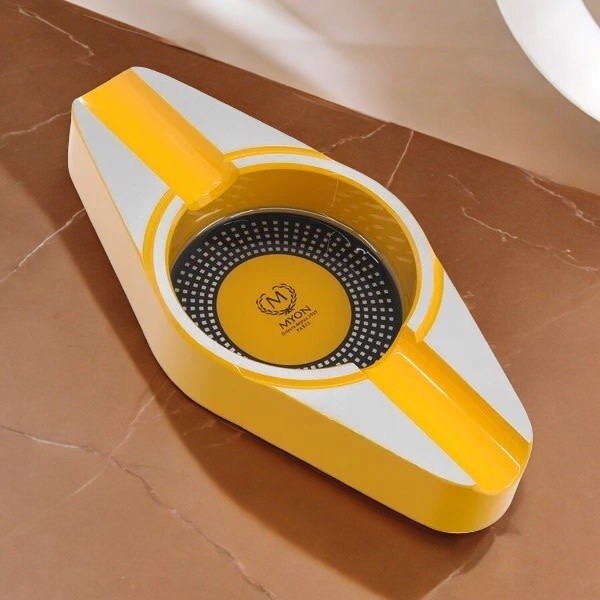 MYON RACING YELLOW ASHTRAY — Rhein 1905