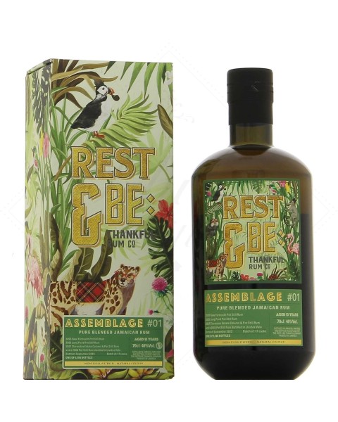 REST & BE THANKFUL RUM JAMAICAN ASSEMBLAGE 1 FOUR JAMAICAN DISTILLERIES 13 ANS — Rhein 1905