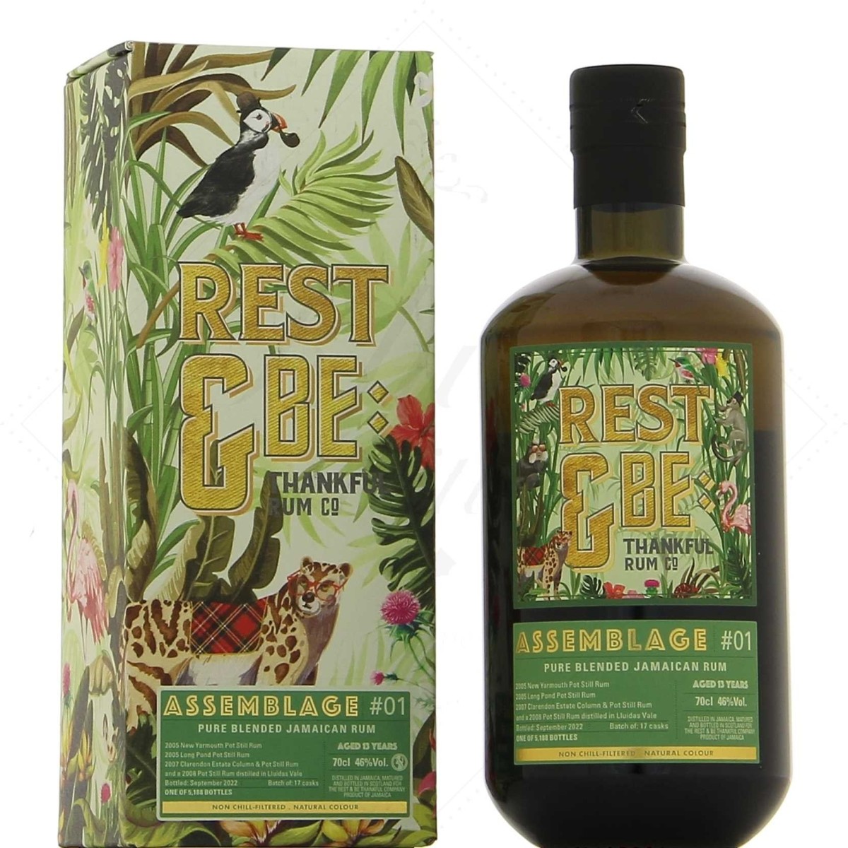 REST & BE THANKFUL RUM JAMAICAN ASSEMBLAGE 1 FOUR JAMAICAN DISTILLERIES 13 ANS — Rhein 1905
