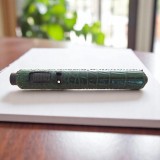 RHEIN LIGHTER WITH CROCODILE LEATHER GREEN — Rhein 1905